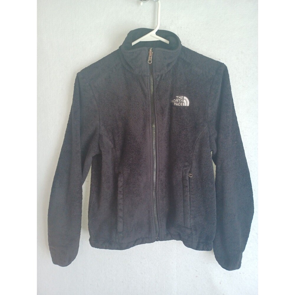 Womens The North Face Osito Full Zip Soft Sweater Fleece Jacket Black XS